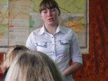 Голубник Светлана на мероприятии, посвященном Дню Победы